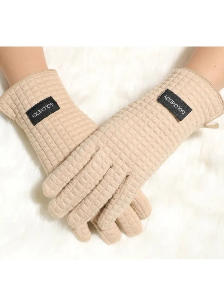 Women's Warm Plush Windproof And Cold Proof Lovely Gloves