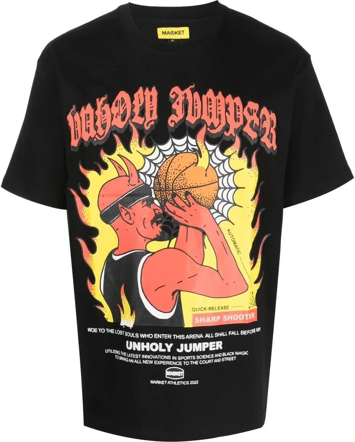 graphic-print cotton T-shirt