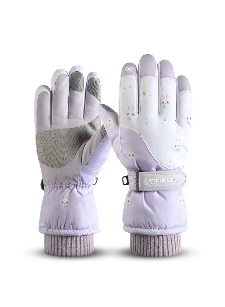Women's Warm Plush Windproof And Cold Proof Lovely Gloves