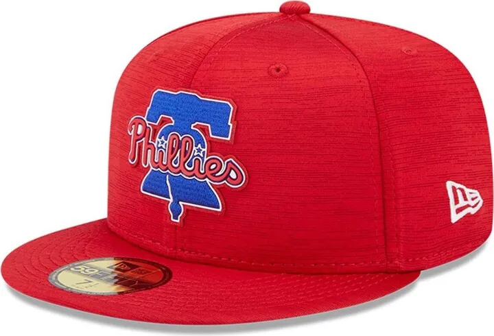Men's New Era Red Philadelphia Phillies 2023 Clubhouse 59FIFTY Fitted Hat