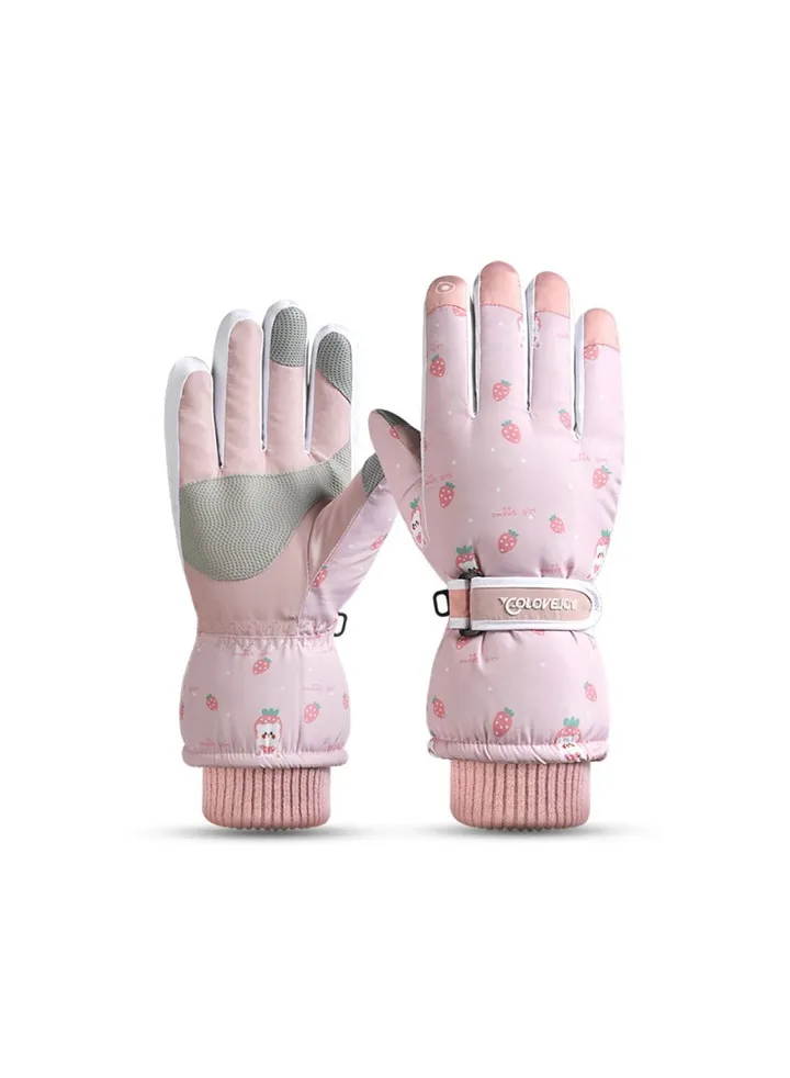Women's Warm Plush Windproof And Cold Proof Lovely Gloves