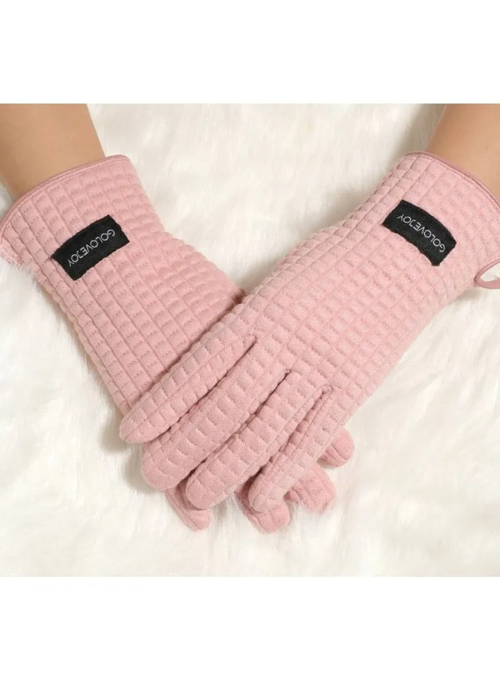 Women's Warm Plush Windproof And Cold Proof Lovely Gloves