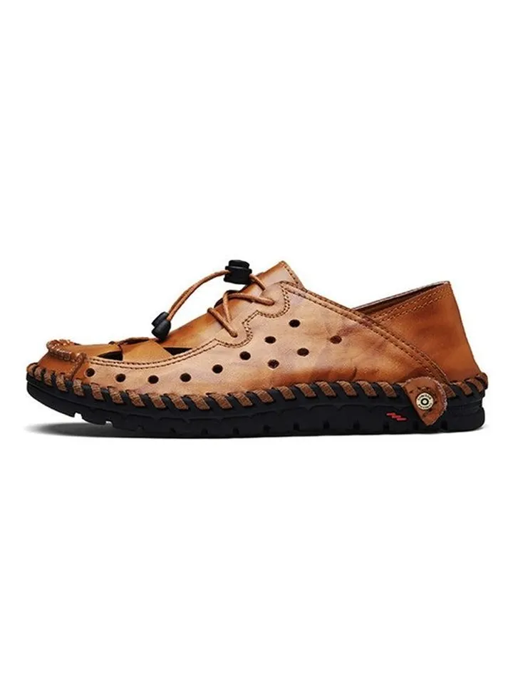 Men's leather shoes brown