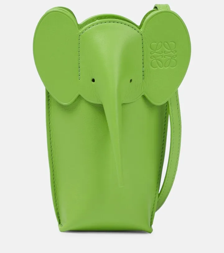 Elephant Pocket leather shoulder bag