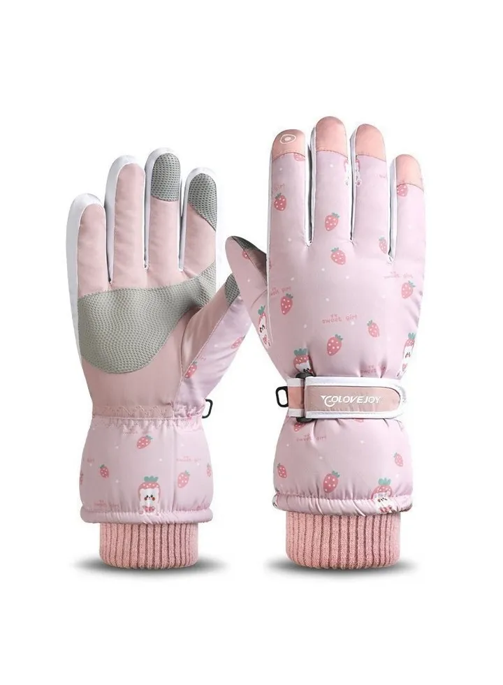 Women's Warm Plush Windproof And Cold Proof Lovely Gloves