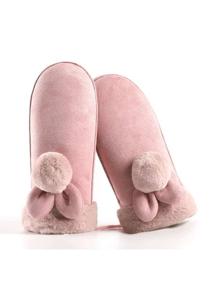 Women's Warm Plush Windproof And Cold Proof Lovely Gloves