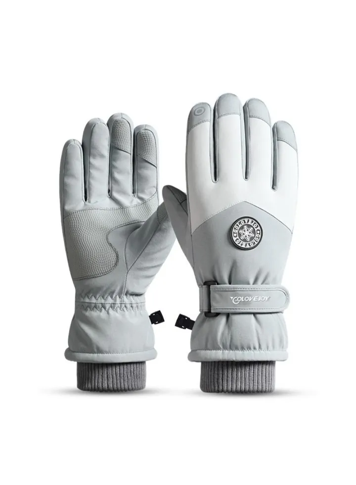 Outdoor Riding Touch Screen Plush Cold Proof And Wind Proof Gloves