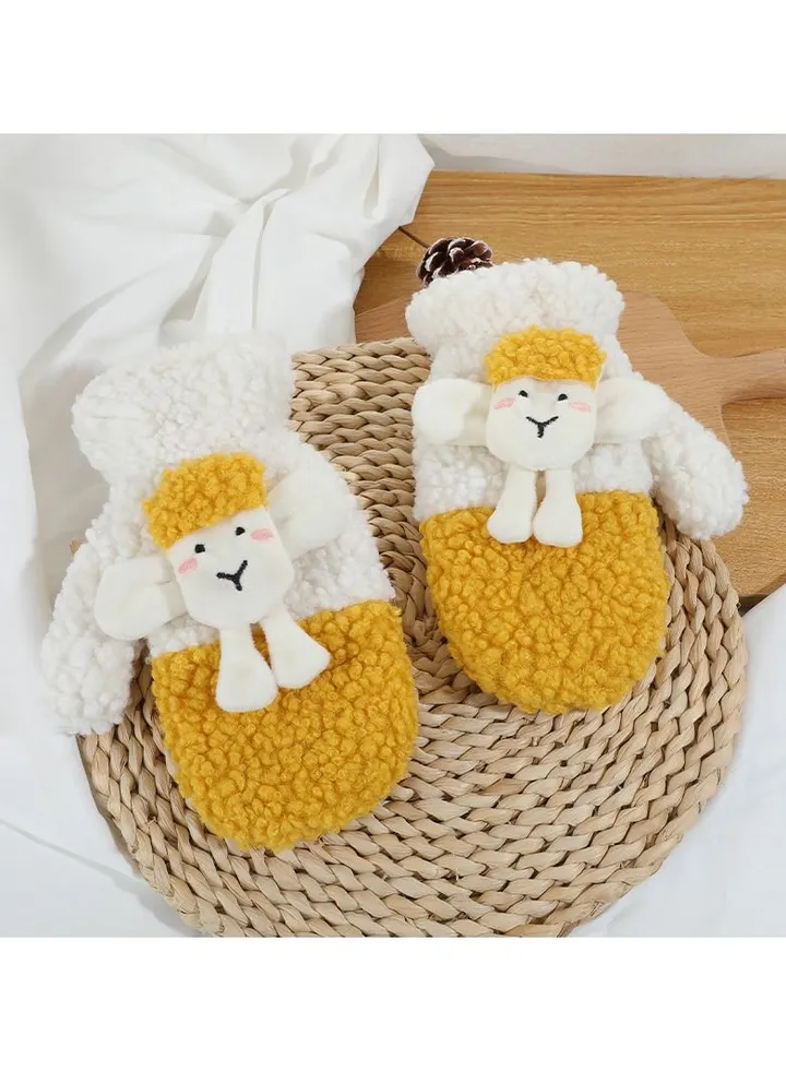 Women's Warm Plush Windproof And Cold Proof Lovely Gloves