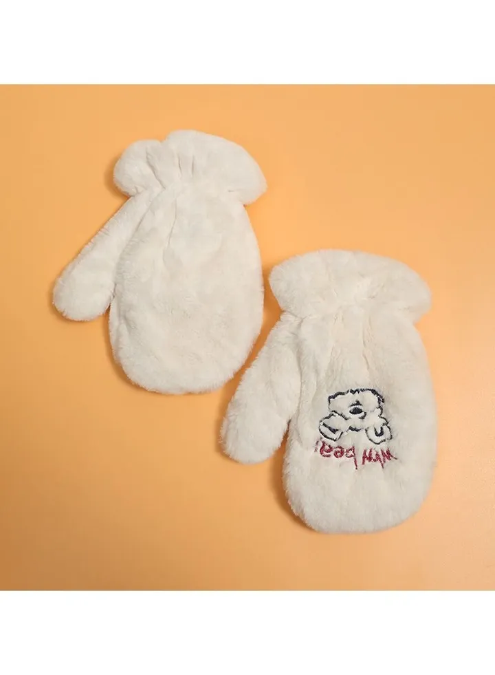 Women's Warm Plush Windproof And Cold Proof Lovely Gloves