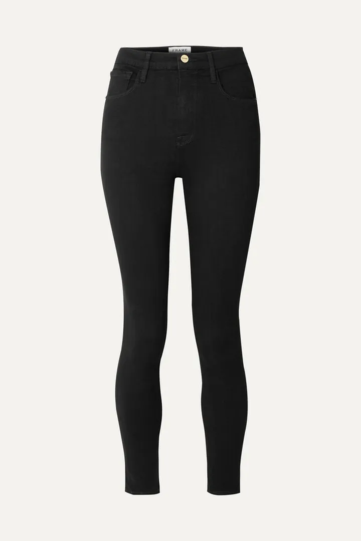 FRAME - Ali High-rise Skinny Jeans - Black