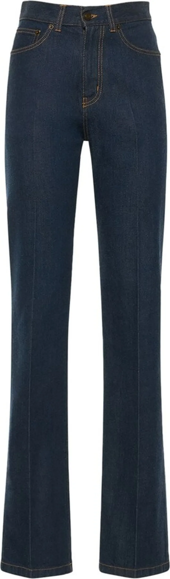 High waist cotton denim jeans