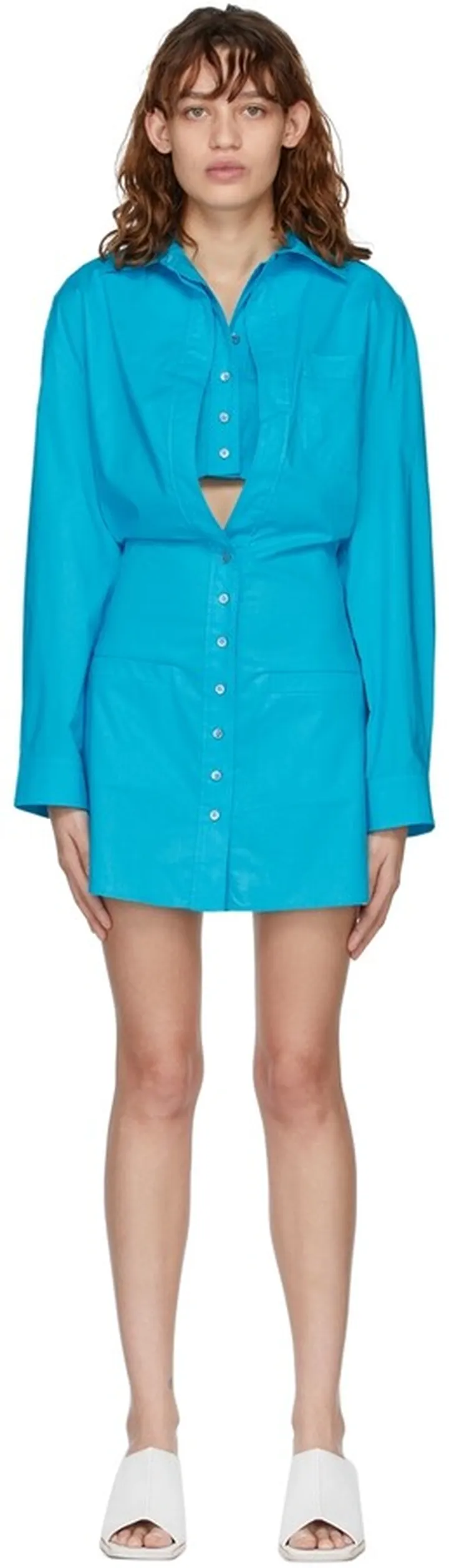 Jacquemus Blue 'La Robe Baunhilha' Dress