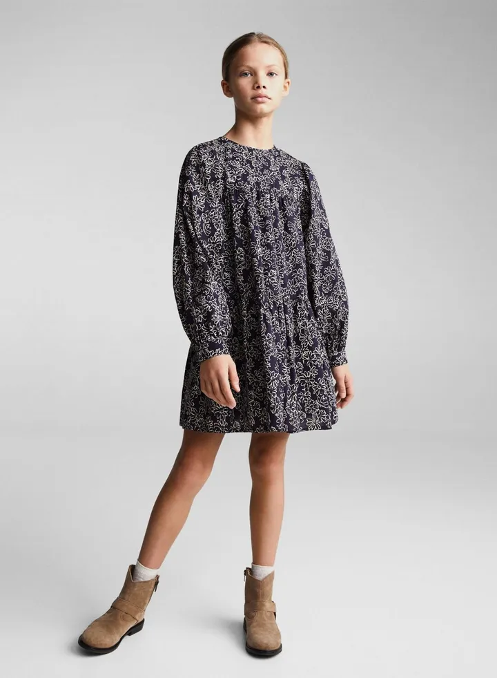Kids Floral Printed Dress
