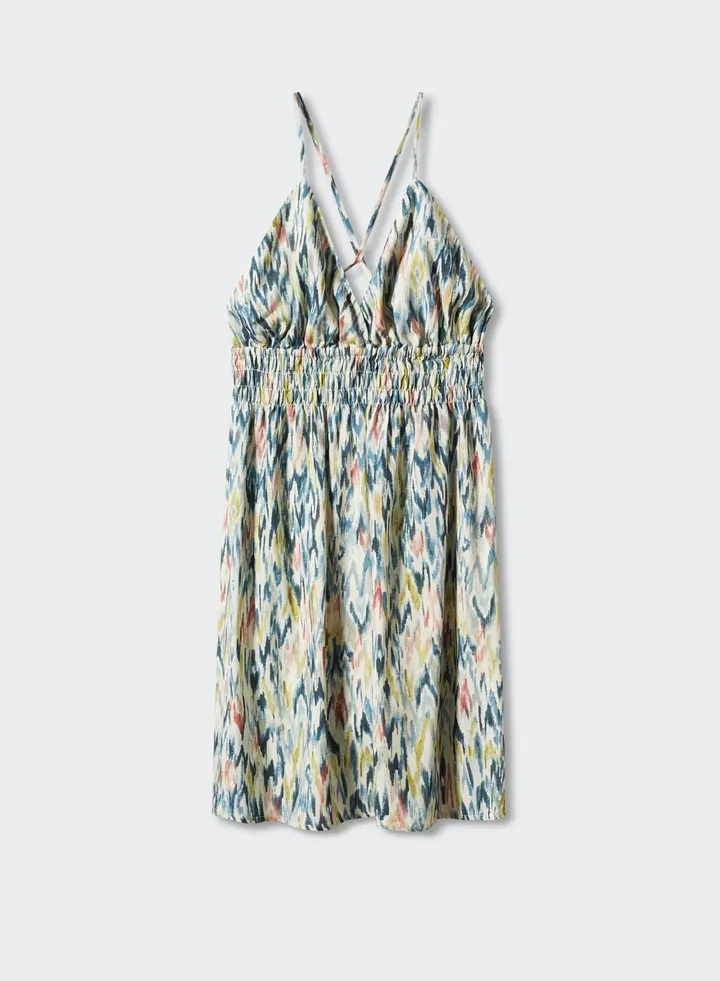 Kids Floral Print Midi Dress