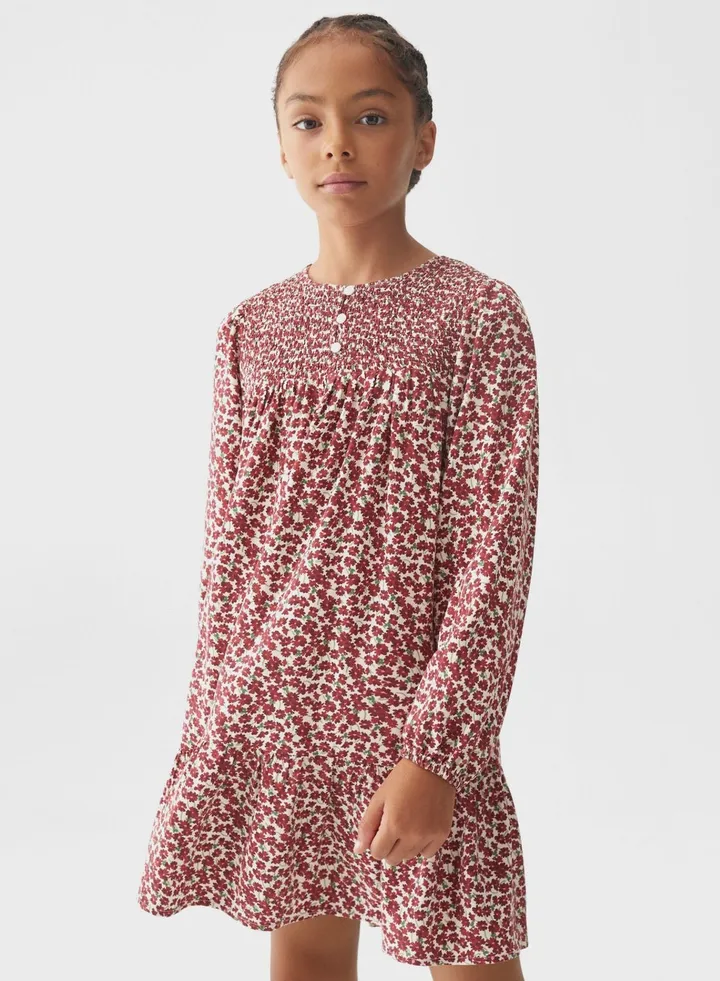 Kids Floral Print Dress