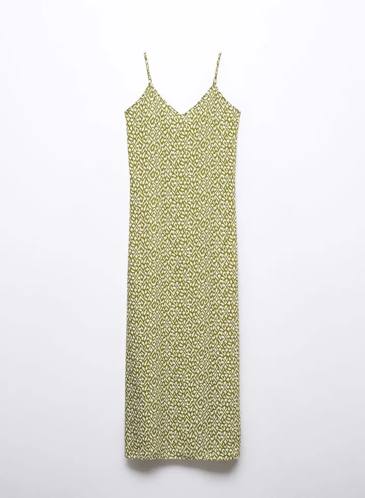 Youth Geometric Print Maxi Dress