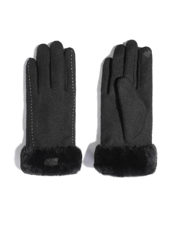 Women's Outdoor Plush Warm And Cold Proof Gloves In Winter