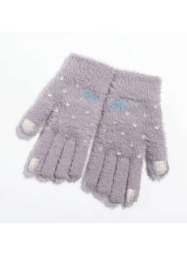 Women's Plush Thermal Knit Touchscreen Thick Gloves