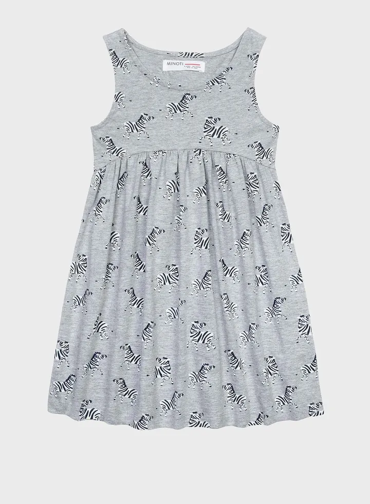 Kids Zebra Print Dress
