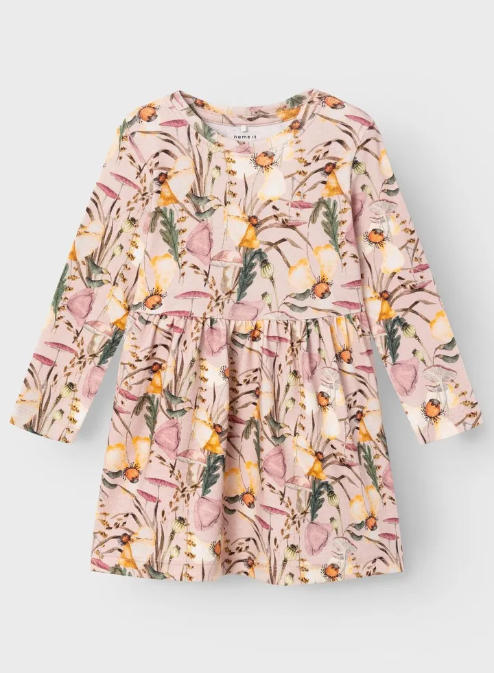 Kids Floral Print Midi Dress