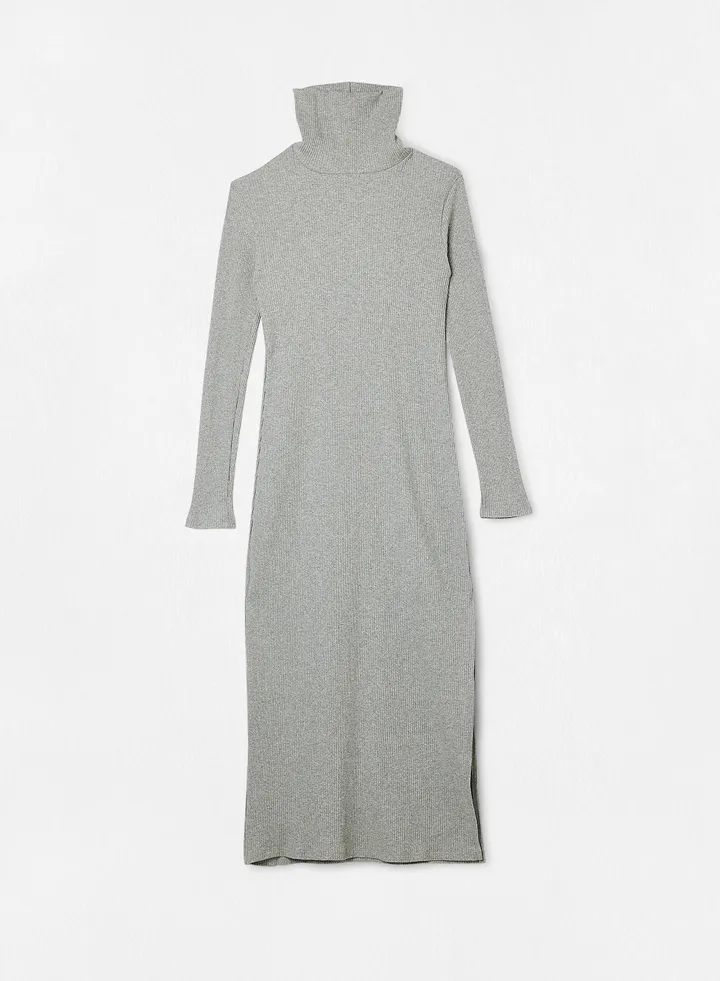 Girls Turtle Neck Midi Dress