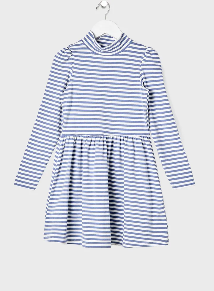 Kids Stripe Print Dress