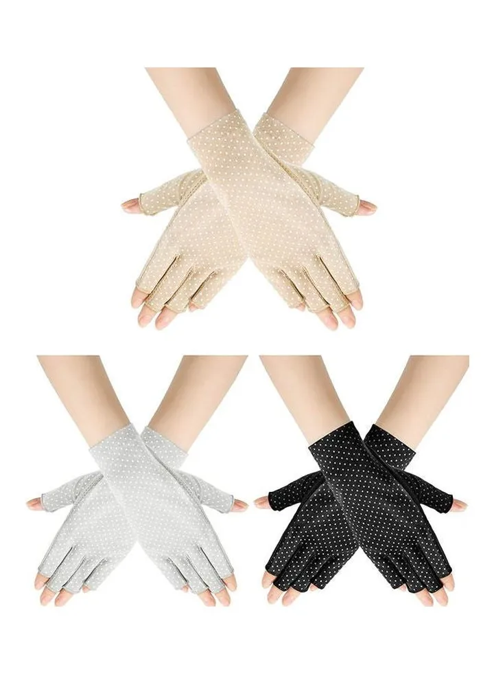 3 Pair Casual Printed Gloves Multicolour