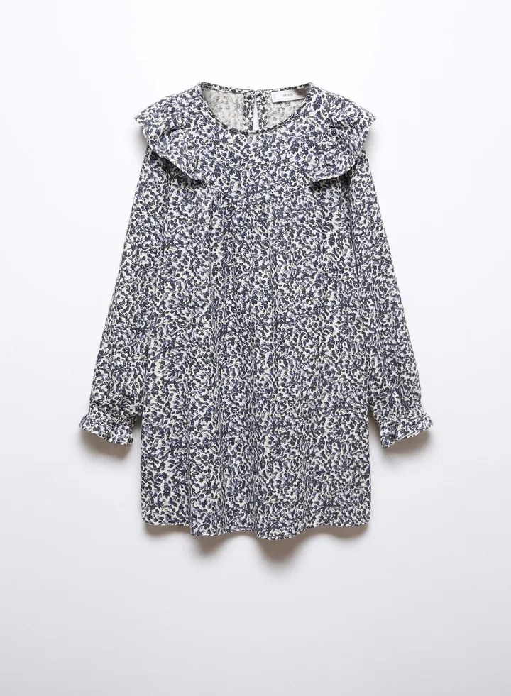 Kids Floral Print Midi Dress