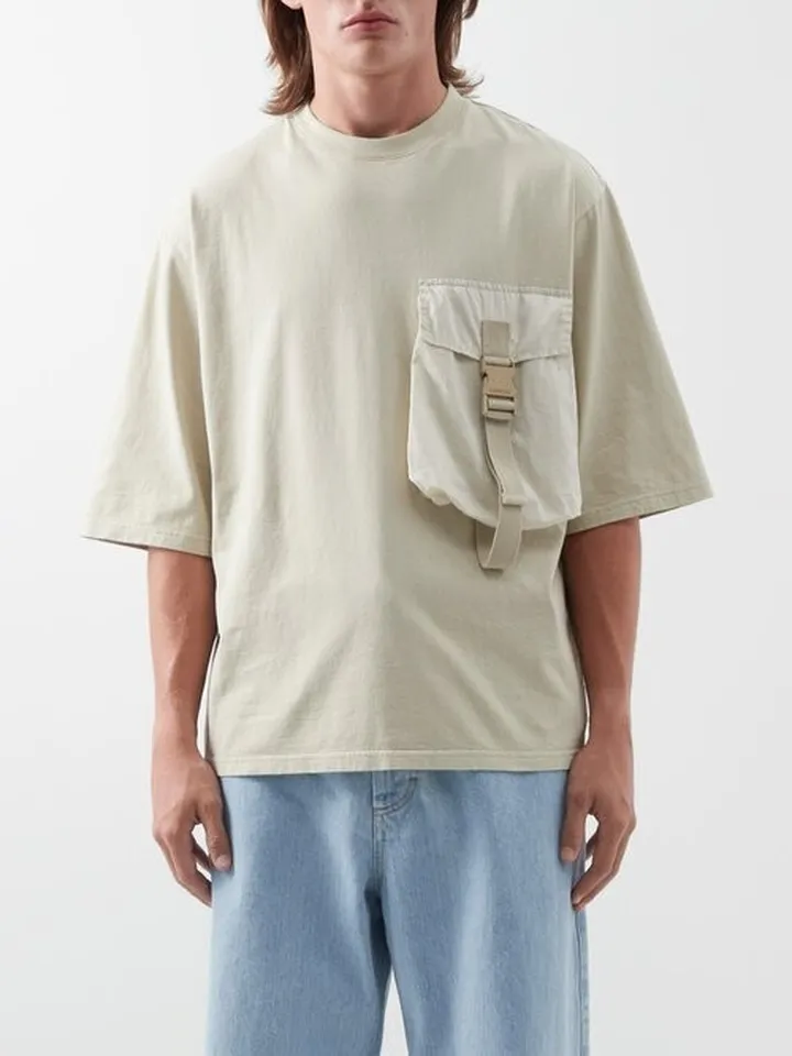 Patch-pocket Cotton-jersey T-shirt
