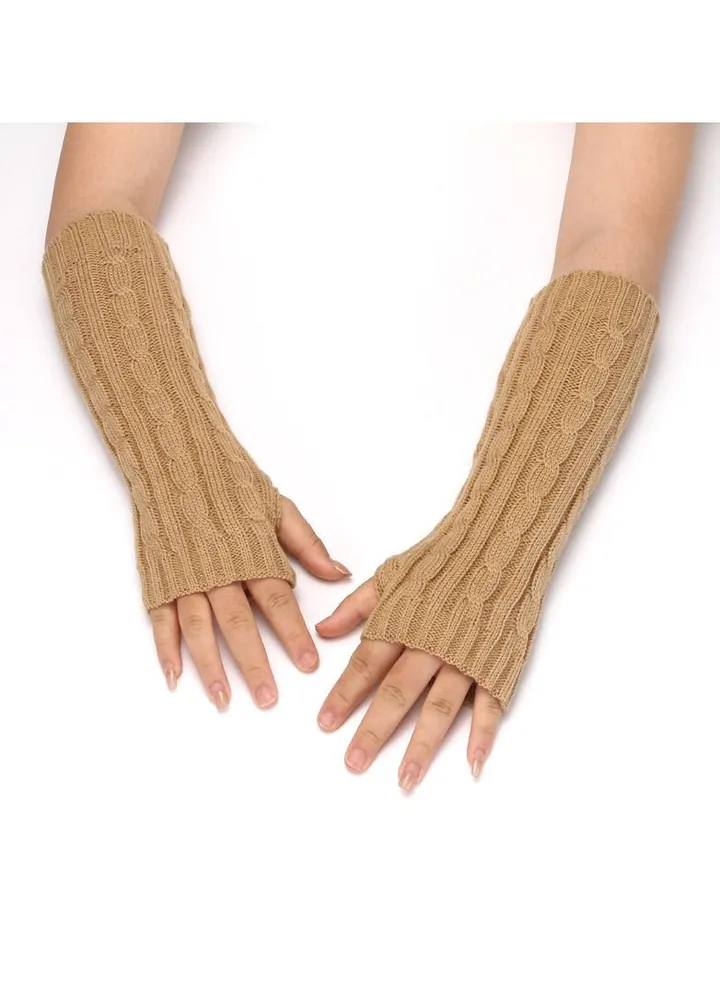 Fingerless Cotton Polyester Gloves Sleeves