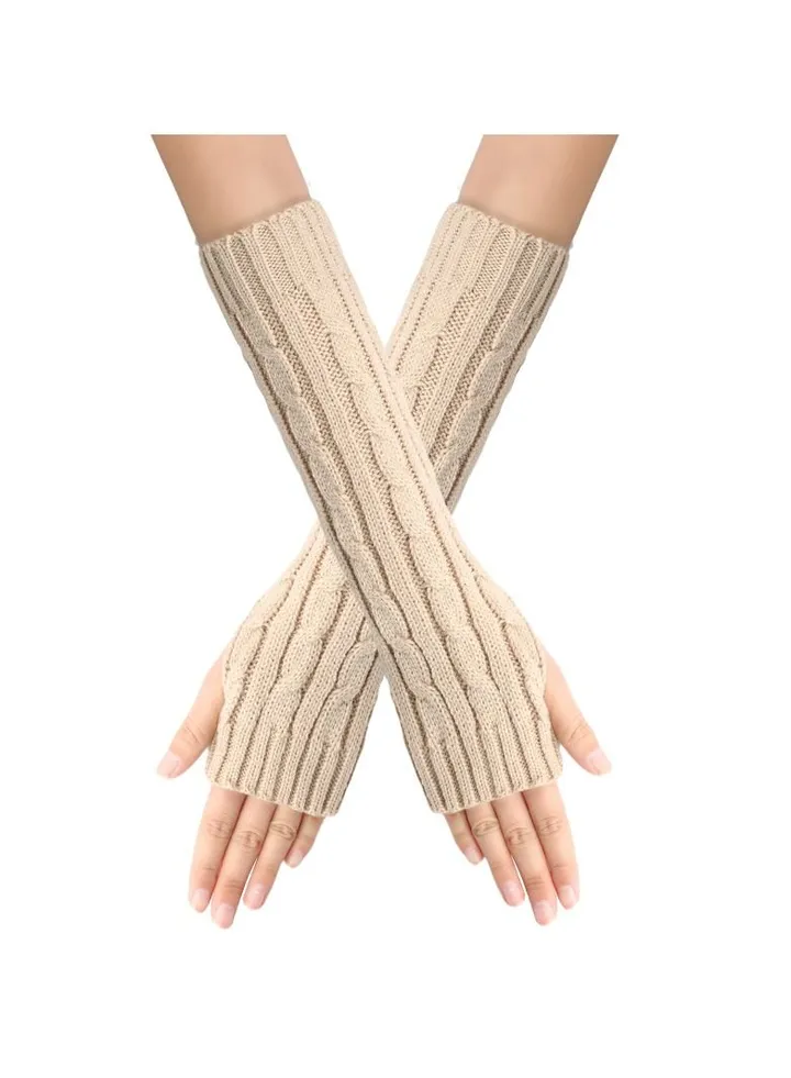 Fingerless Cotton Polyester Gloves Sleeves
