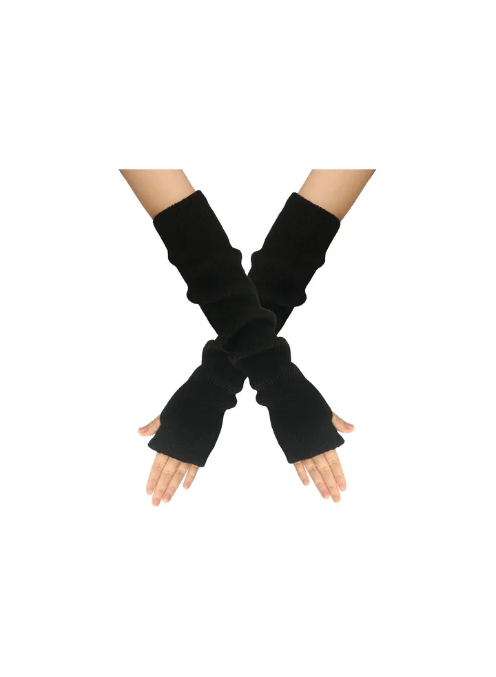 Fingerless Cotton Polyester Gloves Sleeves