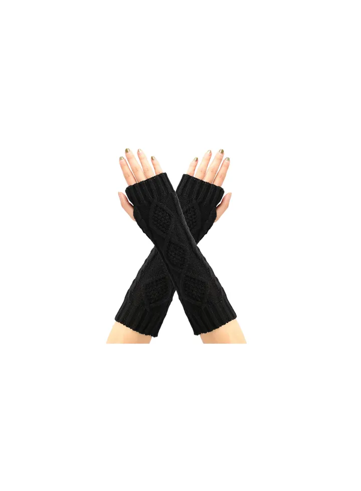 Fingerless Knitting Cotton Gloves Sleeves