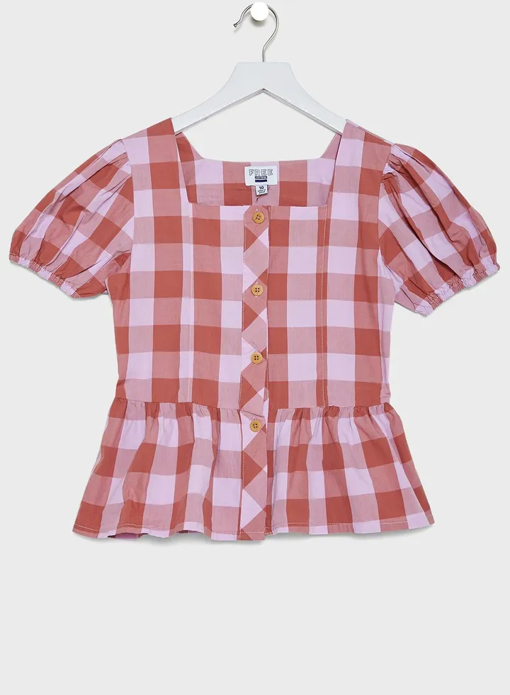 Kids Shiloh Puff Sleeve Top