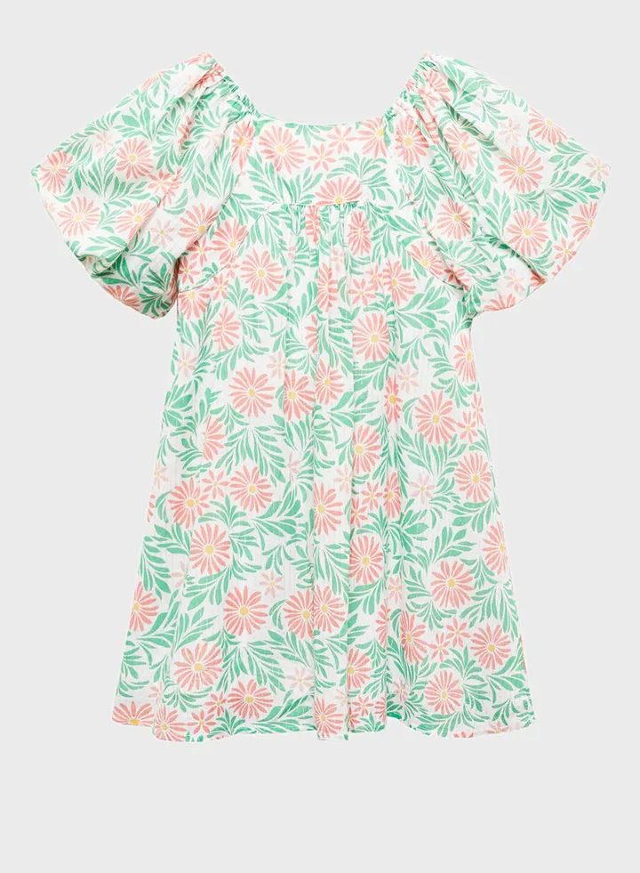 Kids Floral Print Dress