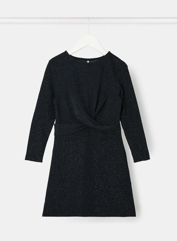 Girls Slim Fit Glitter Dress