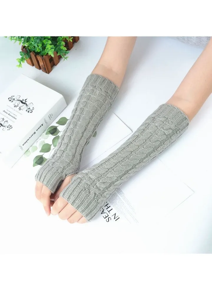 Fingerless Cotton Polyester Gloves Sleeves