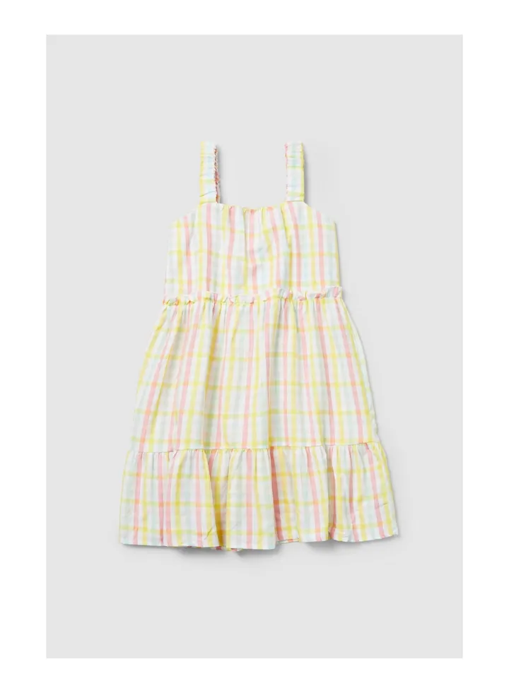 Toddler Girls Sleeveless Check Dress