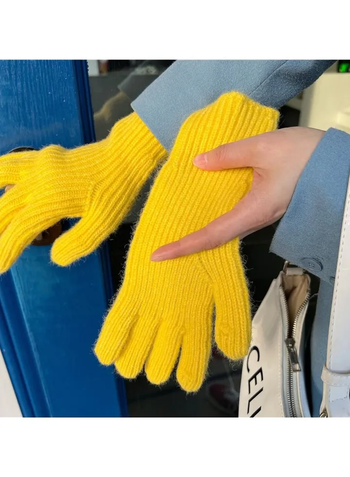 Solid Knit Gloves