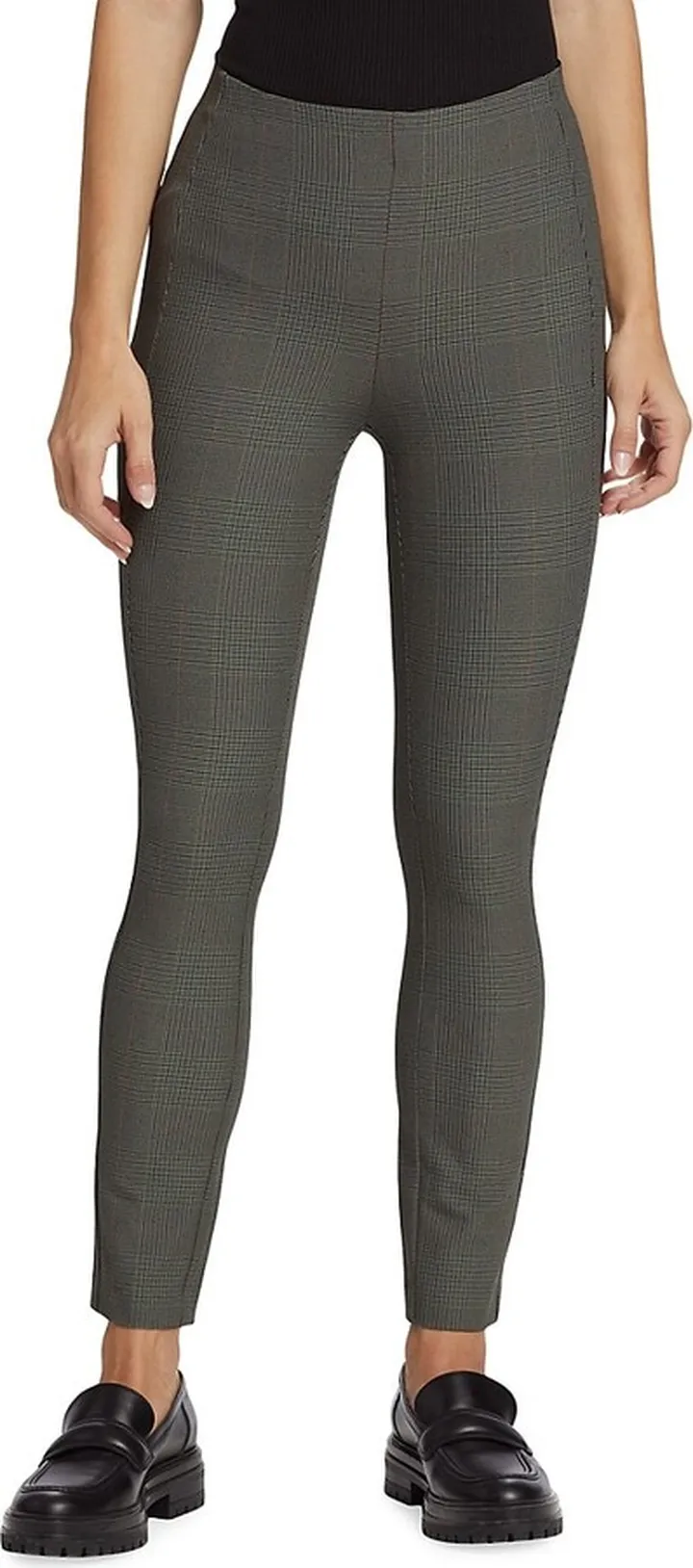 Simone Plaid Slim Pants
