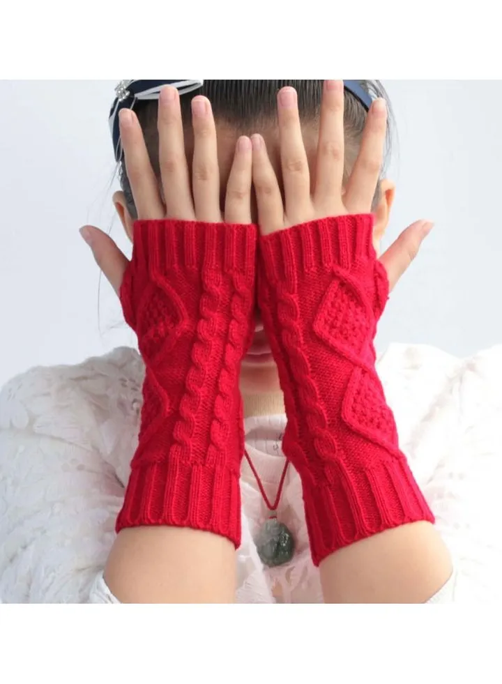 Fingerless Cotton Polyester Gloves Sleeves