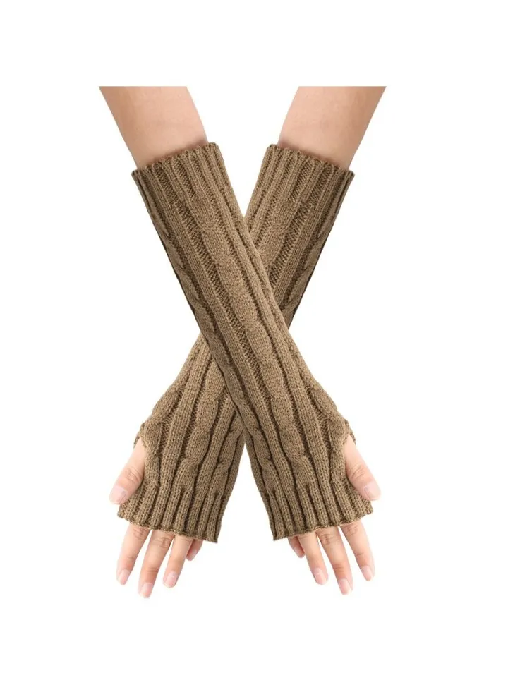 Fingerless Cotton Polyester Gloves Sleeves