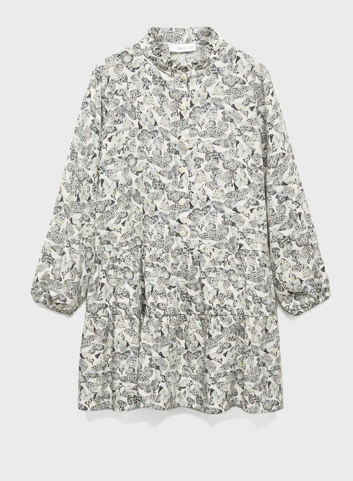 Kids Butter Fly Print Dress