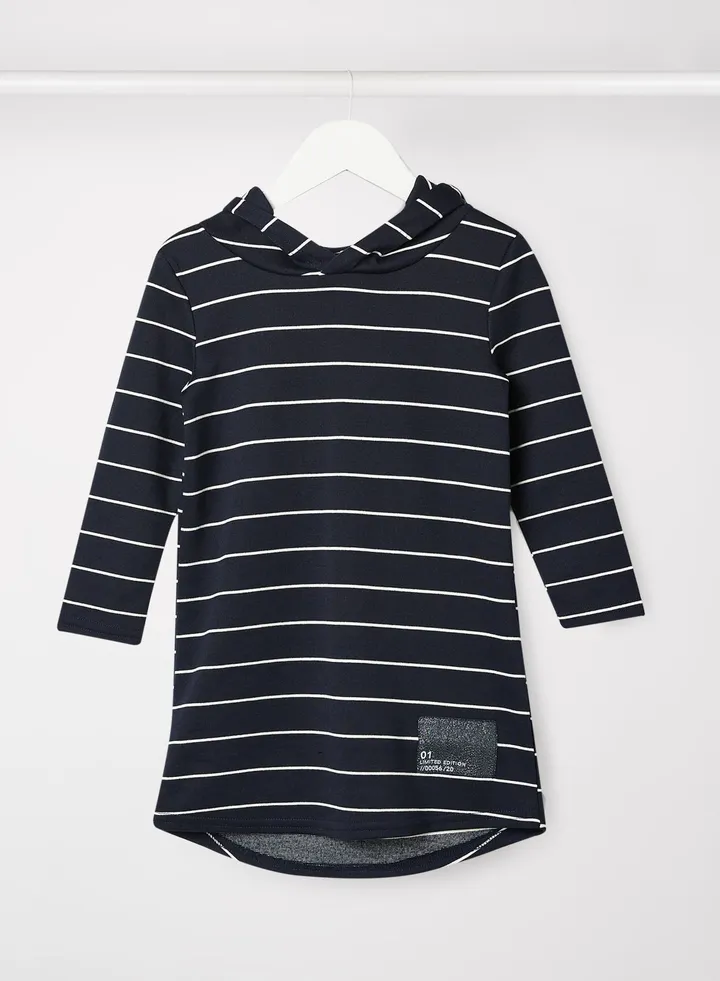 Kids Unisex Hoodie Dress Blue
