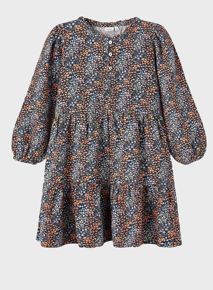 Kids Floral Print Dress