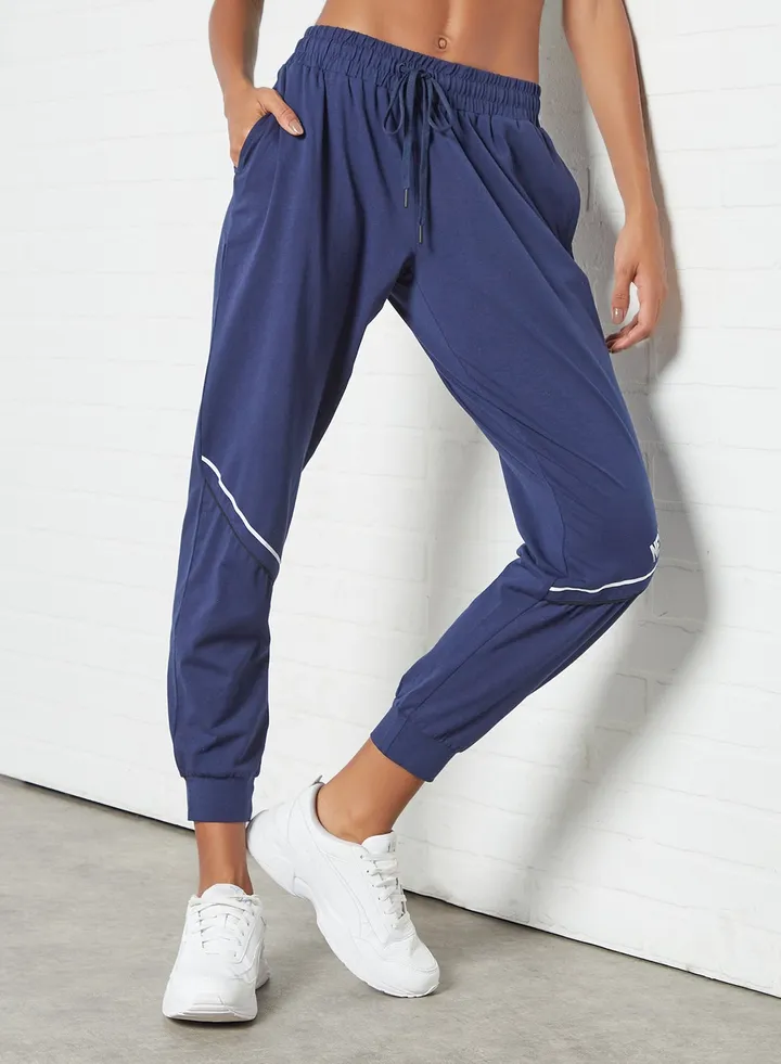 Activewear Knee Tape Sweatpants Blue
