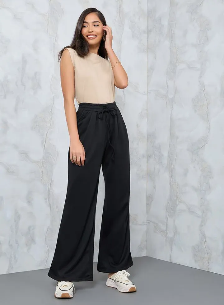 Super Wide Leg High Rise Joggers