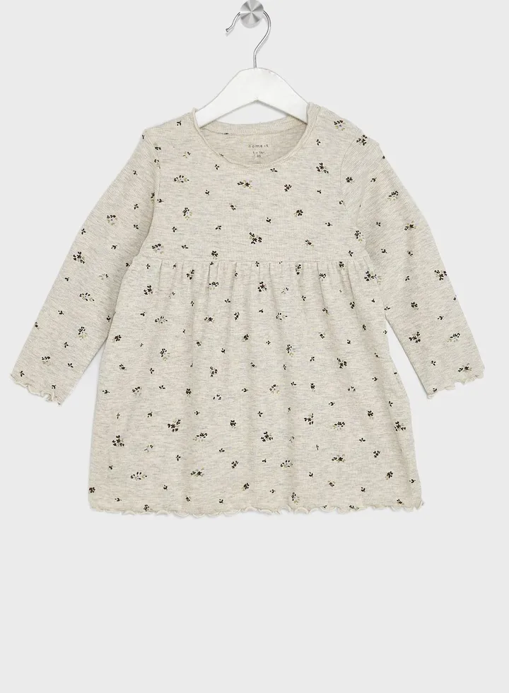 Kids Micro Floral Print Dress