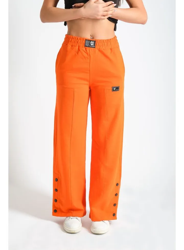 Women's Jogger Pants With Elasticated Waistband & Functional Pockets - 100196