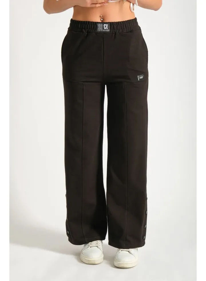 Women's Jogger Pants With Elasticated Waistband & Functional Pockets - 100196